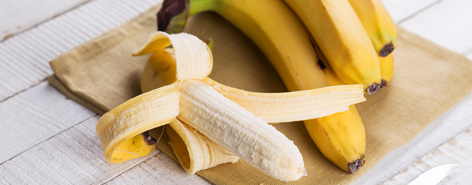 Bananas on towel