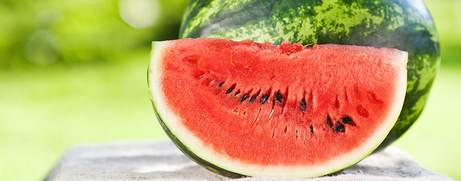 Fresh watermelon against natural background