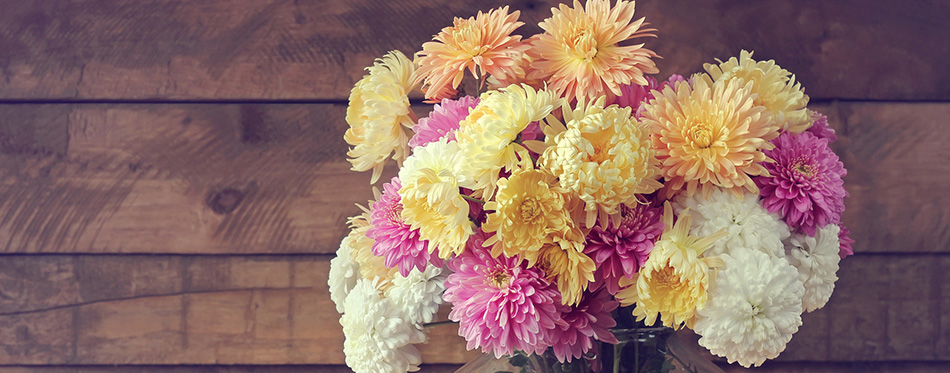 Still life with a bouquet.