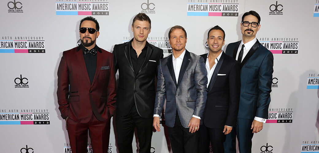 Backstreet Boys at the 40th American Music Awards Arrivals, Nokia Theatre, Los Angeles